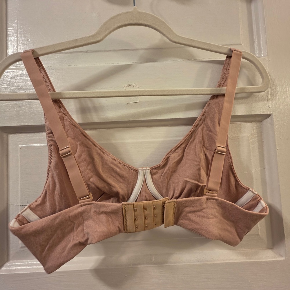 NWT MeUndies UltraModal™ FeelFree Longline Bralette Soft Pink - Picture 2 of 3